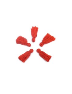 Petit pompon pas cher rouge de 2cm