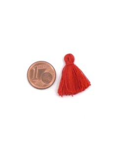 Petit pompon pas cher rouge de 2cm 2