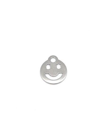 Petit pendentif Smile en acier inoxydable pas cher