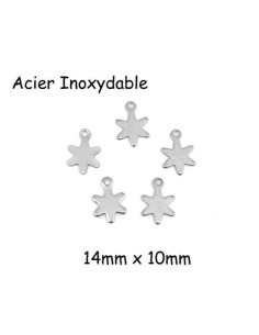 Breloque étoile en acier inoxydable pas chère