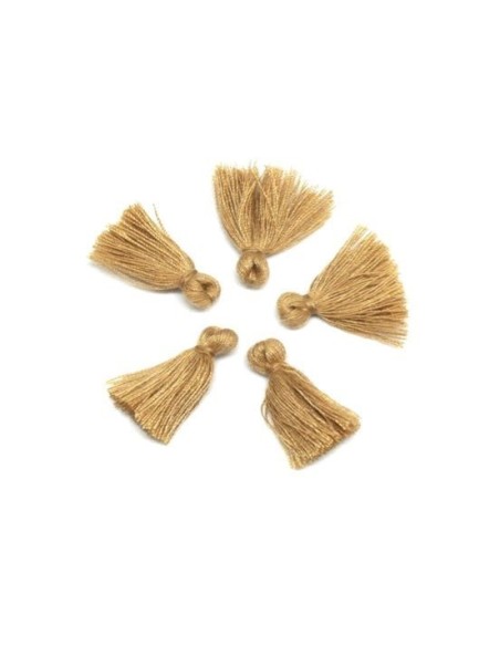 Petit pompon marron sable 2cm