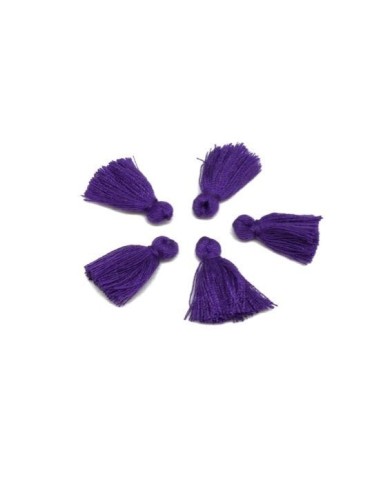 Petit pompon violet 2cm pour création DIY