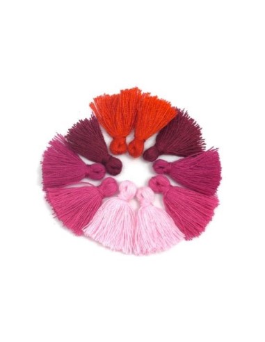 Petit pompon violet 20mm pas cher