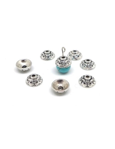 Coupelle ronde argenté en métal pas chère