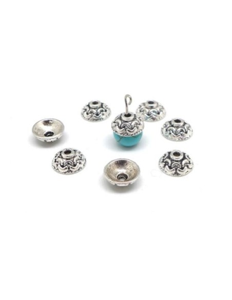 Coupelle ronde argenté en métal pas chère