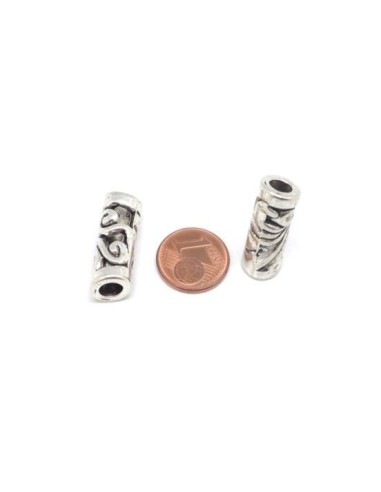 Perle passant à gros trou pour cordon 5mm pas chère