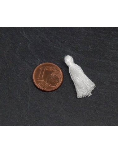 Petit pompon blanc 2cm pas cher