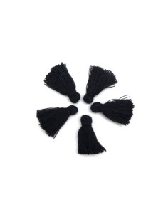 Petit pompon noir 2cm pas cher