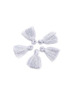 Petit pompon gris bleuté pas cher