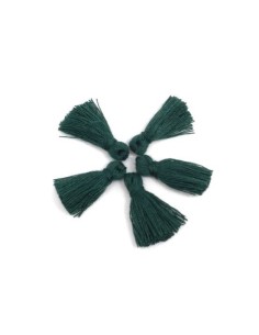 Petit pompon vert bouteille 2cm