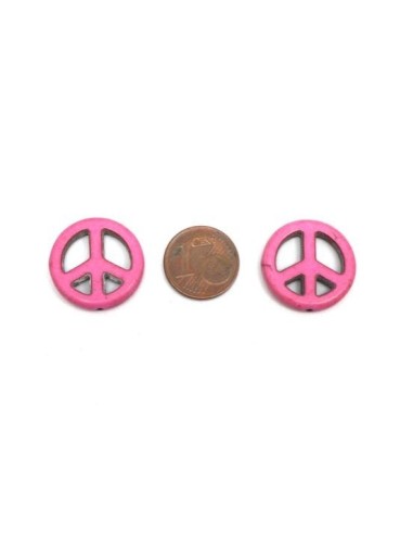 Perle connecteur Peace and Love pas chère