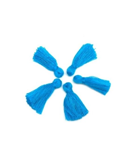 Petit pompon bleu de 2cm