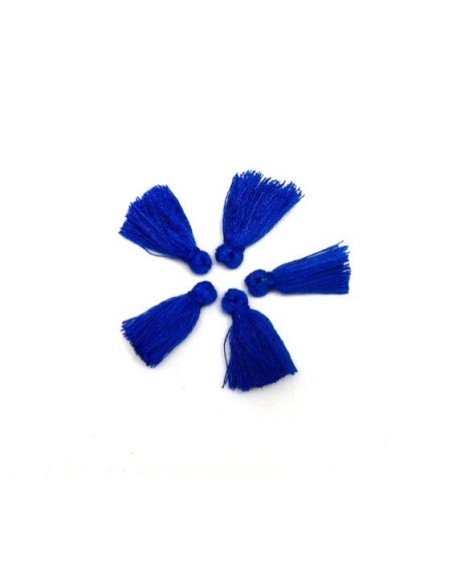 Petit pompon bleu outremer de 2cm