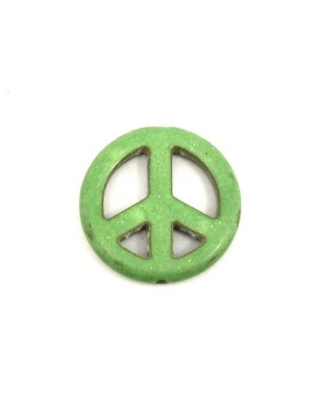 Perle connecteur 25mm vert pas cher Perle connecteur 25mm vert pas cher