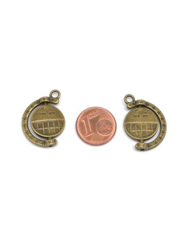 Pendentif monde bronze pas cher