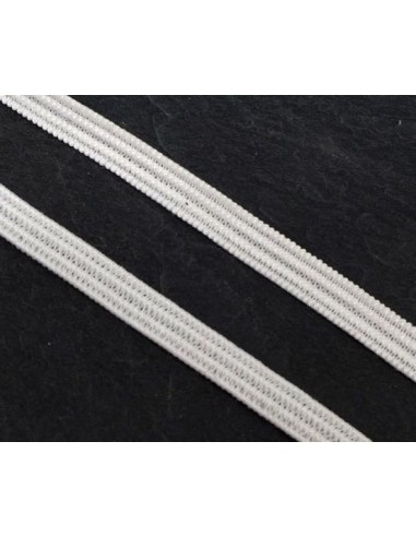 Tresse élastique blanc 5mm souple