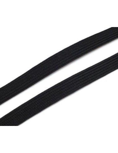 Ruban élastique noir 8mm
