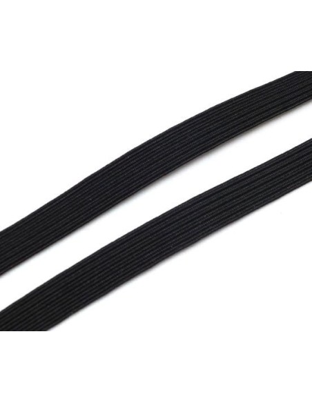 Ruban élastique noir 8mm