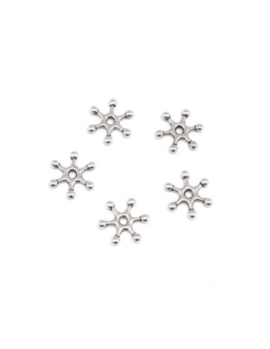 Séparateur de perle argenté en métal