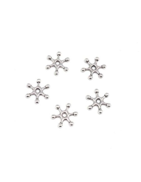 Séparateur de perle argenté en métal