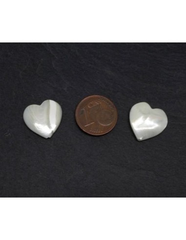 Coeur nacré pour création DIY pas cher