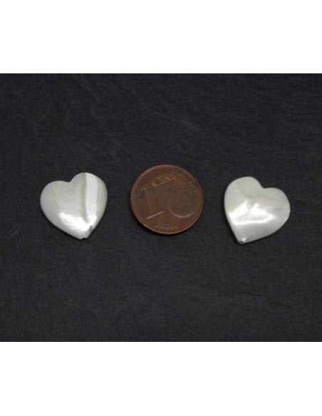 Coeur nacré pour création DIY pas cher