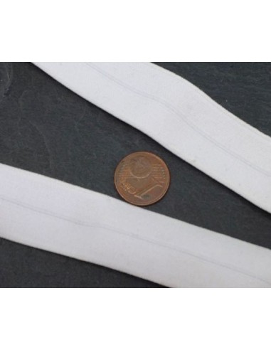 Tresse élastique blanc 20mm souple