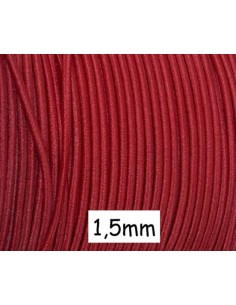 Cordon élastique 1,5mm rouge - Idéal création DIY