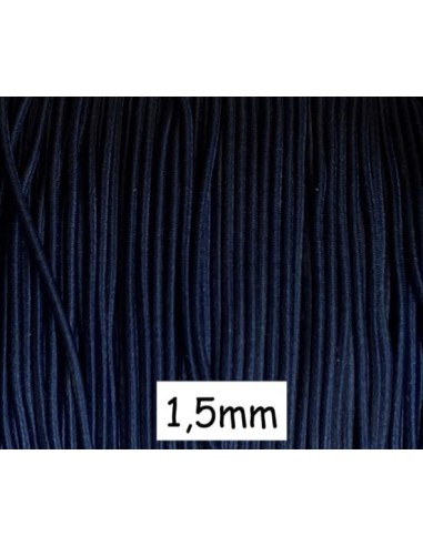 fil élastique 1,5mm bleu marine - Idéal création DIY
