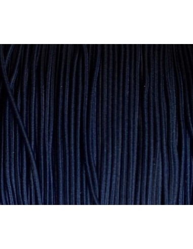 cordon élastique 1,5mm bleu marine - Idéal création couture