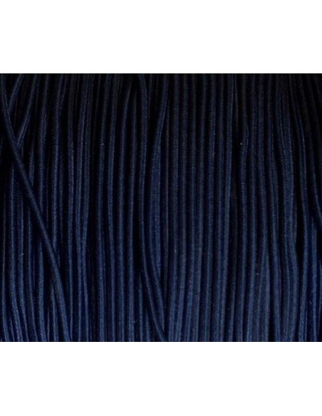 cordon élastique 1,5mm bleu marine - Idéal création couture