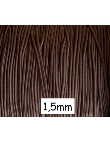fil élastique 1,5mm marron - Idéal création couture, DIY