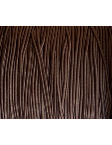 cordon élastique 1,5mm marron - Idéal création couture, DIY