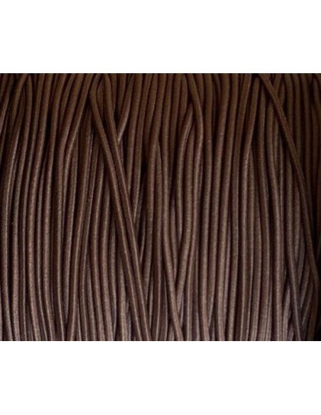 cordon élastique 1,5mm marron - Idéal création couture, DIY