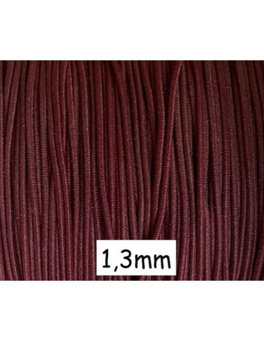 fil élastique 1,3mm rouge grenat - Idéal création couture, DIY