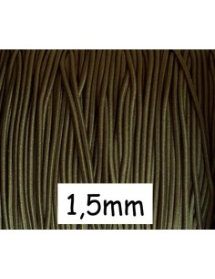 fil élastique 1,5mm vert olive pas cher