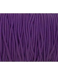 Fil élastique rond 2mm couleur violet byzantium 2