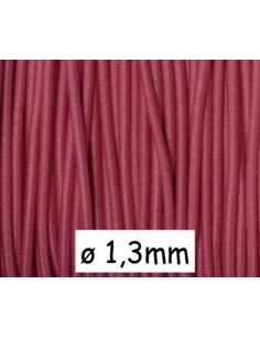 fil élastique rond 1,3mm rose - Idéal création couture, DIY