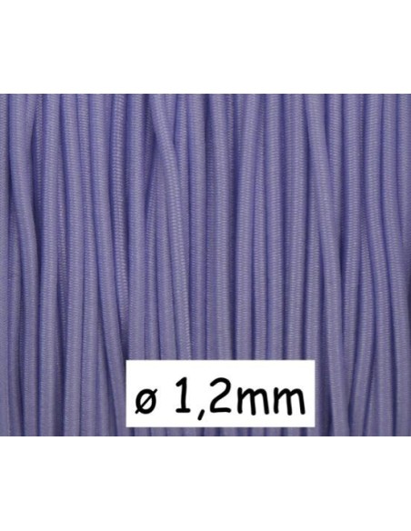 fil élastique 1,2mm parme lavande - Idéal création couture, DIY