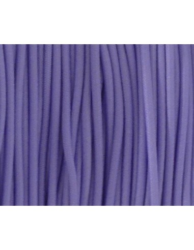 Cordon élastique 1,2mm parme lavande - Idéal création couture, DIY