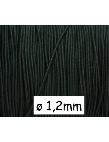 fil élastique 1,2mm vert foncé - Idéal création couture, DIY