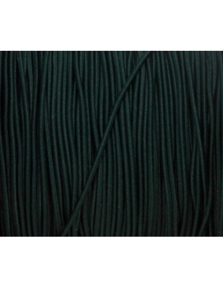 Cordon élastique 1,2mm vert foncé - Idéal création couture, DIY