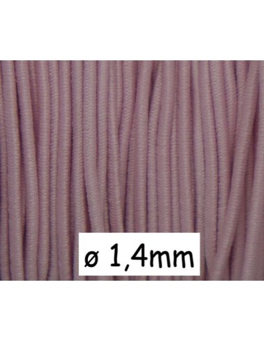 fil élastique 1,4mm rose pâle - Idéal création DIY