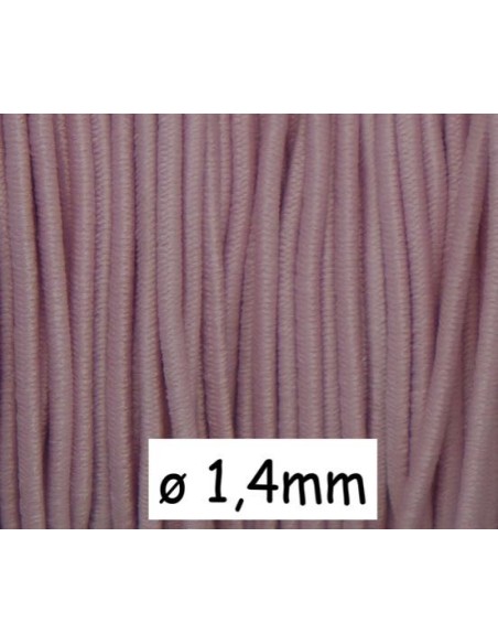 fil élastique 1,4mm rose pâle - Idéal création DIY