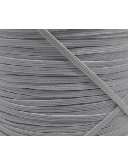 20m Elastique plat 3mm blanc de lait - tresse élastique 3mm - ruban élastique blanc