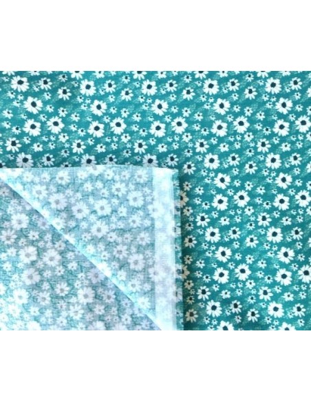 Tissu coton motif fleur OEKO TEX