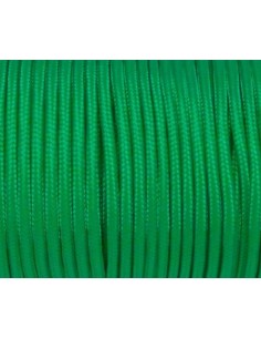 paracorde 3mm vert vif cordon nylon tressé uni 2