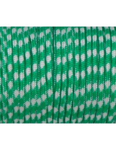 paracorde 3mm bicolore vert et blanc 2