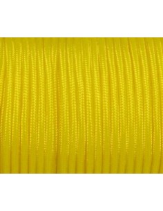 paracorde 3mm jaune citron cordon nylon tressé uni 2