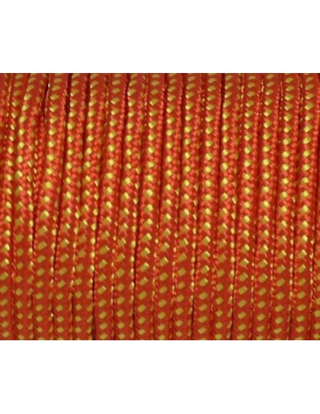 paracorde 3mm rouge et jaune pour bracelet de survie